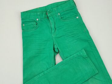 sukienka zielona dluga: Jeans, H&M, 9 years, 128/134, condition - Good