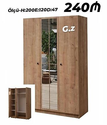 ucuz dolablar: *Dolab 3 qapılı 240Azn* ✔️İstehsal Rusiya Laminat 18/lik qalınlıqda — 1