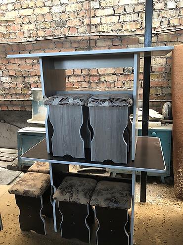 Кухонные столы и стулья: Кухонный стол и стул, Новый, Бесплатная доставка, цвет - Бежевый — 8