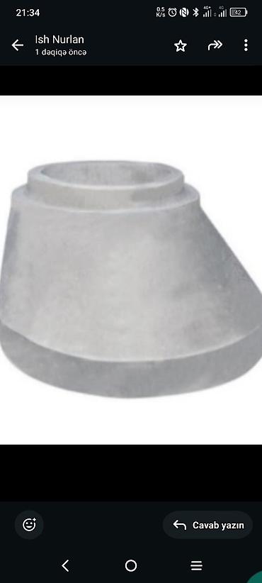 İnşaat betonu: Beton halqalar, kanalizasiya quyularının, su quyularının və digər — 18