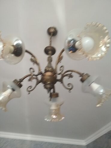 metbex ucun lusturlar: Çılçıraq, 5 lampa