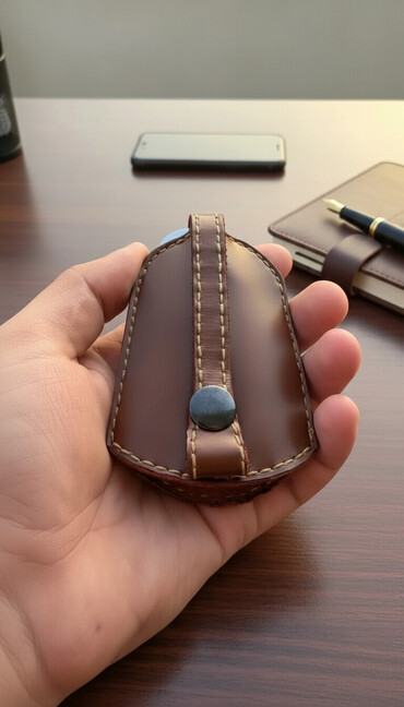 Digər aksesuarlar: Əl işi dəri açar qabı 🔑 Zərif və səliqəli dizaynı ilə həm praktik, həm — 1