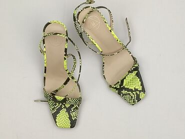 sandały na koturnie z pomponami: Wybierz, Sandały damskie, rozmiar 37