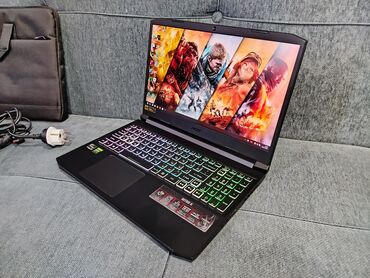 acer nitro 5: Ноутбук, Acer, 16 ГБ ОЗУ, AMD Ryzen 9, 15.6 ", Б/у, Для работы, учебы, память NVMe SSD