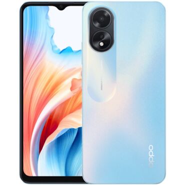 flas kart: Oppo A18, 128 ГБ, цвет - Синий, Отпечаток пальца, Две SIM карты