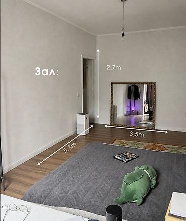 лумумбы: 1 комната, 36 м², Дордой Моторс рынок Элитка, 1 этаж, Евроремонт — 1