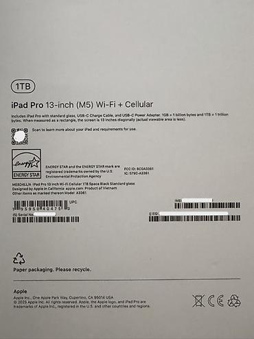 iphone duo: Планшет, Apple, память 1 ТБ, 12" - 13", Wi-Fi, Б/у, Классический цвет - Черный — 7