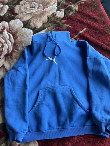 пиджак голубой: Толстовка, На флисе, цвет - Голубой, L (EU 40)