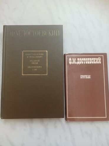 Musiqi alətləri: F. M. Dostoyevskinin iki əsərindən ibarət kitab dəsti. Dəstə "Cinayət