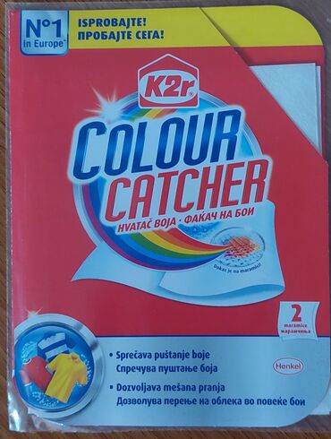 silikonska četka za wc šolju: Colour Catcher 2 - Hvatač boja. 2. maramice u upotrebi