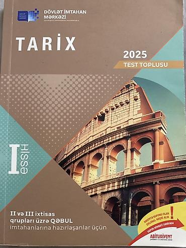 anar isayev mst 2025: Tarix 2025 – Test Toplusu (I hissə) Nəşriyyat: Dövlət İmtahan Mərkəzi — 1