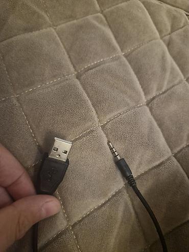 микрофон для компьютера: Oyun qulaqlığı və mikrofonu olan simli headset - Rəng: qara/qırmızı - — 2