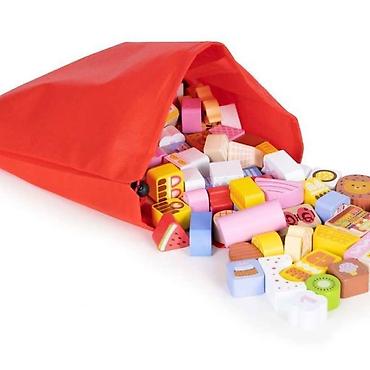 buzz cacak patike: EDUKATIVNE DRVENE KOCKE SET – CANDY CITY, 116 kom Brend: ECO TOYS — 4