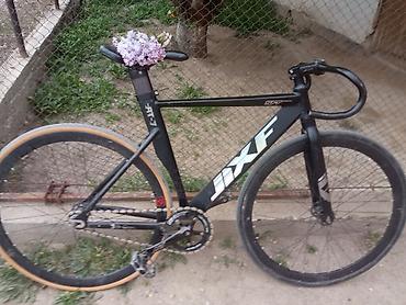 фикс цена: Фикс-велосипед JXF / SFT, чёрный Стильный городской fixed gear / — 4