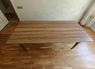 кухонные стулья: PERLA - 8 nəfərlik masa. En - 95 sm. uzun - 2.10 sm. Masanın özü mdf — 1