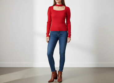 Swetry: Sweter damski, rozmiar S