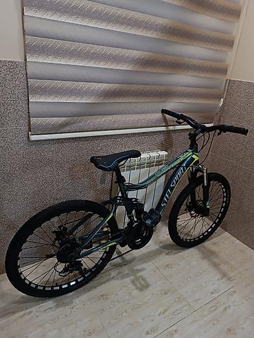 gence velosiped satisi: İşlənmiş Şəhər velosipedi 24", sürətlərin sayı: 32, Rayonlara çatdırılma, Ünvandan götürmə, Ödənişli çatdırılma — 8