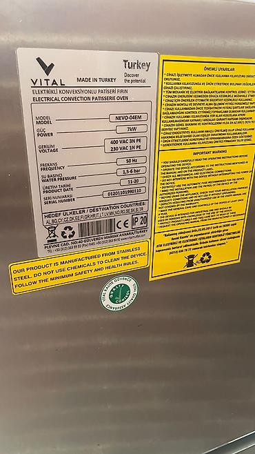 turk qaz sobası: Sənaye tipli konveksiya sobası - Paslanmayan poladdan korpus və içlik — 3