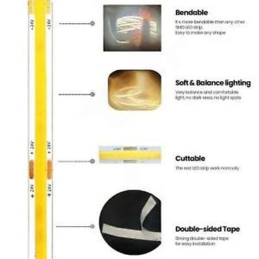 Rasveta: COB LED TRAKA 24V 12W/M 8MM | *U ponudi više tipova kontrolera kao i — 11