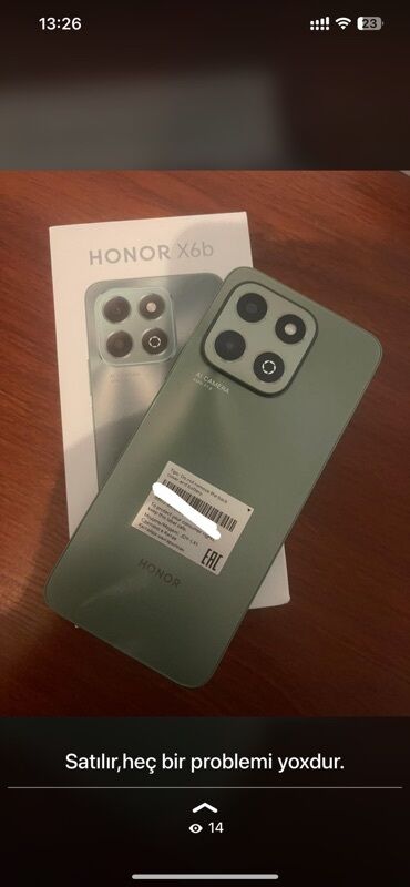 Honor X6b, 256 GB, rəng - Yaşıl