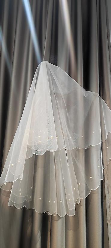 Свадебные аксессуары: Свадебный аксессуар, Фата, Новый, цвет - Айвори — 11