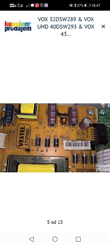 Aksesoari za TV i video: VOX LED televizori – delovi i ploče Dostupni delovi i oznake sa — 6