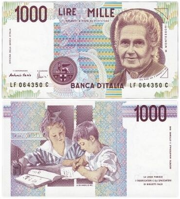 Купюры: Италия 1000 лир(UNC),новые,хрустящие. Эстония 5 at lalafo.kg Купюры: Италия 1000 лир(UNC),новые,хрустящие. Эстония 5