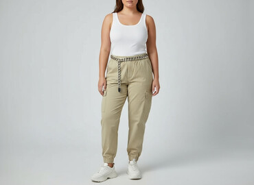 cropp cargo: H&M Divided, Spodnie cargo damskie, rozmiar XL