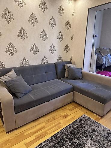 Künc divan – çevrilən yatacaq funksiyalı - L‑şəkilli künc divan, sağ