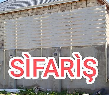 Alüminium jalüz panllər - hasar və məxfilik sistemi Məhsul tesviri