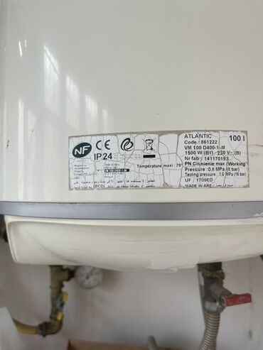 Qaşıqlar: ATLANTIC elektrik su qızdırıcısı (boyler) – 100 litr - Model: VM 100