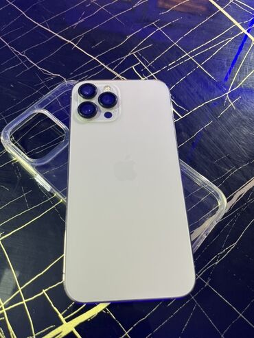ош телефон базар: IPhone 12 Pro Max, Колдонулган, 256 ГБ, Ак, Коргоочу айнек, Каптама