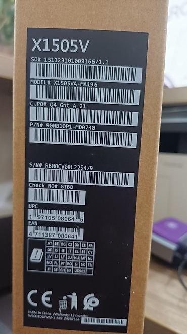 intel i5 notebook: İşlənmiş ASUS Vivobook, 13.5 ", Intel Core i7, 1 TB, Ünvandan götürmə — 1