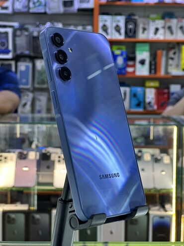 телефон верту цена: Samsung Galaxy A15, Б/у, 128 ГБ, цвет - Голубой, 2 SIM