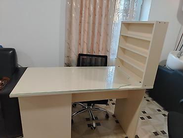 şuşə stollar: Düz masa, Siyirməli, Polkalı, Şüşə — 2