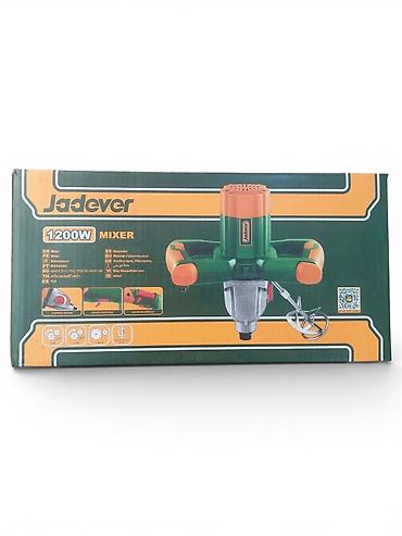 Ручные электроинструменты: №: 4338 Məhsulun adı: İnşaat mikseri Jadever 1200W Brend: Jadever — 1