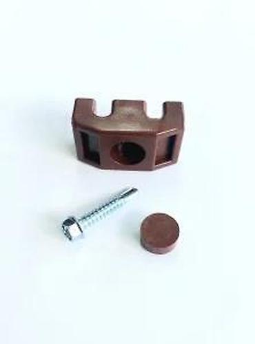 Proizvodi od rolovanog metala, metalni kanali: Spojnica sa samorescem i čepom za panelne ograde 3d i 2d. Panelna — 10