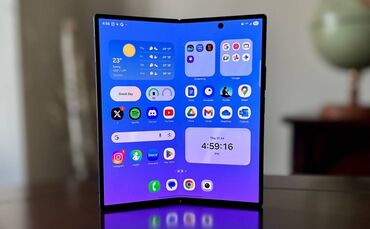 samsung oled: Samsung Galaxy Z Fold7, 256 ГБ, цвет - Черный, Гарантия, Отпечаток пальца, Беспроводная зарядка