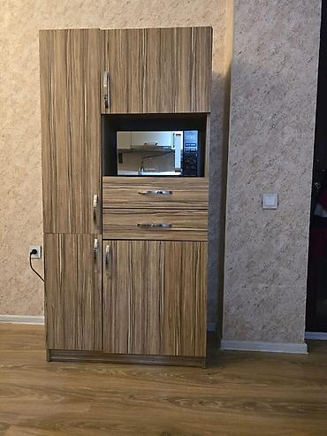 Mətbəx dolabları: Mətbəx üçün çoxfunksiyalı şkaf-modul mikrodalgali soba ile birlikte — 1