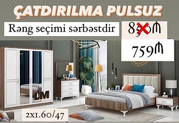 yataq otaq mebel: İkinəfərlik çarpayı, Yeni — 1