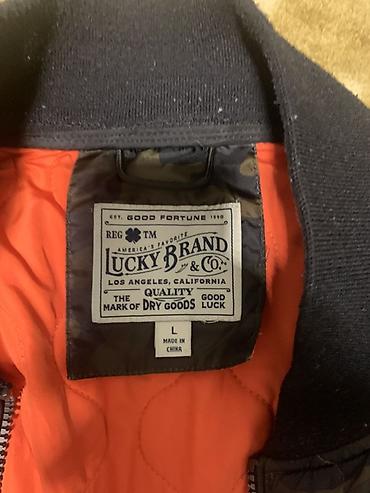 ben sherman: Мужской бомбер Lucky Brand (размер L) - Оригинальный бомбер Lucky — 2