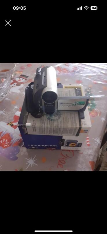 Аксессуары для фото и видео: Sony Handycam videokamera - Format: MiniDVD (üstündə “40x” yazılı