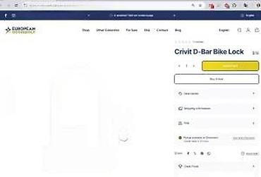 Dodaci za bicikl: Crivit D-Bar Bike Lock – U-brava za bicikl - Masivna D/U konstrukcija — 15