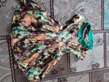 платье в цветочек: Вечернее платье, Коктейльное, Короткая модель, Без рукавов, S (EU 36)