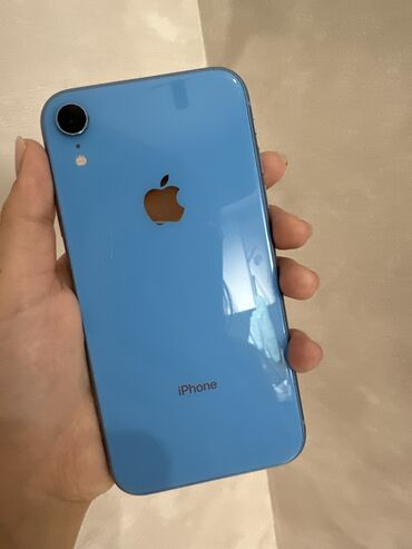 iphone xr price in kyrgyzstan: IPhone Xr, Б/у, 128 ГБ, Голубой, Чехол, 81 %