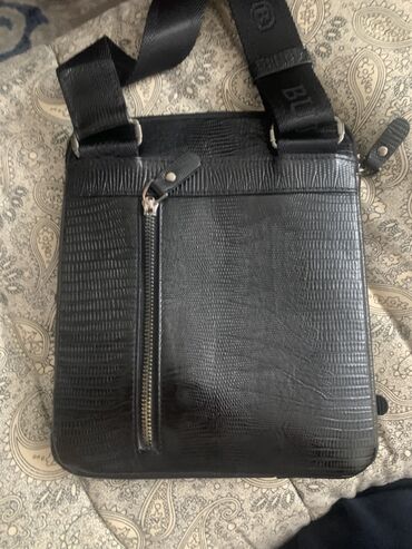 сумка для документов: Сумка через плечо BUTUN, черная - Формат: вертикальная, компактная