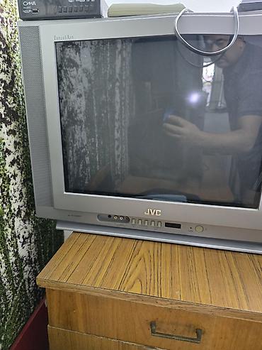 Телевизоры с кинескопом (CRT) 1) JVC InteriArt (серебристый корпус) - at lalafo.kg Телевизоры с кинескопом (CRT) 1) JVC InteriArt (серебристый корпус) -