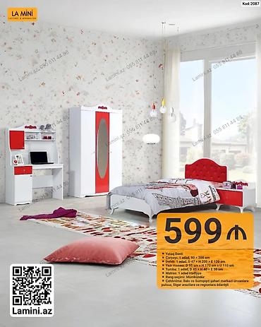 Uşaq/Otaq Mebel Dəsti – Kod: 2087 Komplekt tərkibi: - Çarpayı: 1 at lalafo.az — 1 Uşaq/Otaq Mebel Dəsti – Kod: 2087 Komplekt tərkibi: - Çarpayı: 1 — 1