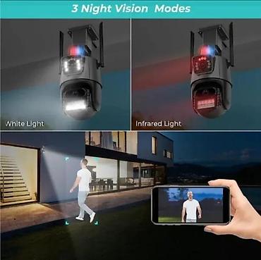 profesionalni ring light: Spoljna Wi‑Fi PTZ sigurnosna kamera – GuoanVision 4K Ultra HD, 8MP — 8