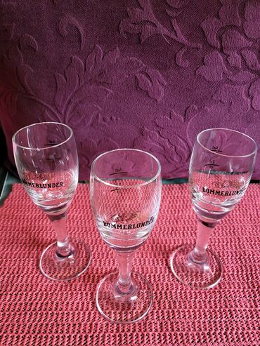 Čaše: Case nove za pice Bommerlunder vintaz. Komada 3 u ceni — 2